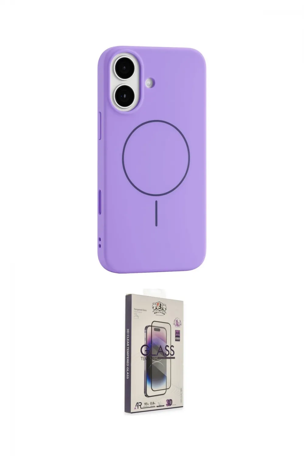 ieg™ iPhone 17 Kılıf Yankı Form Serisi - Siyah Bilvis 3D Cam Ekran Koruyucu