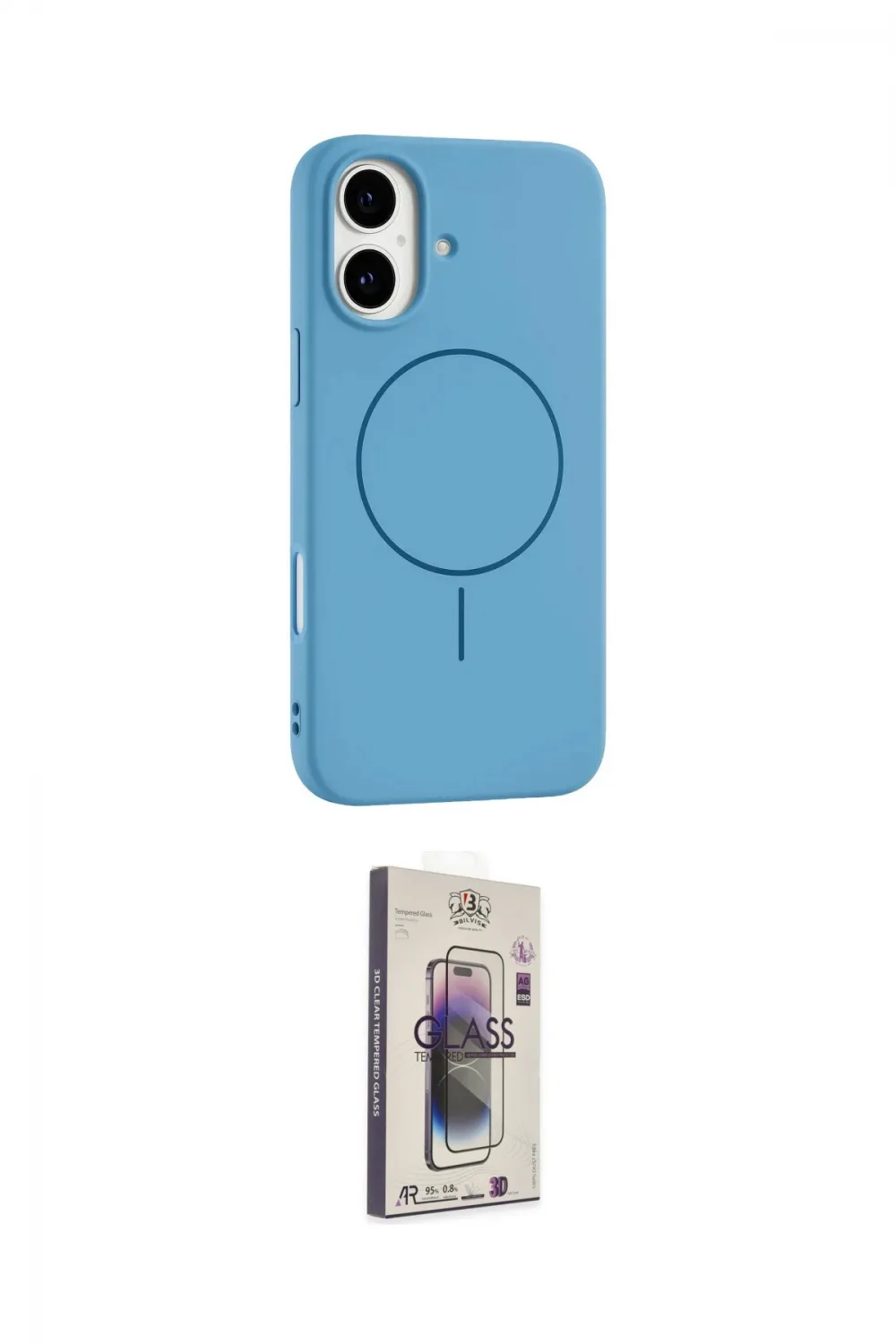ieg™ iPhone 17 Kılıf Yankı Form Serisi - Siyah Bilvis 3D Cam Ekran Koruyucu
