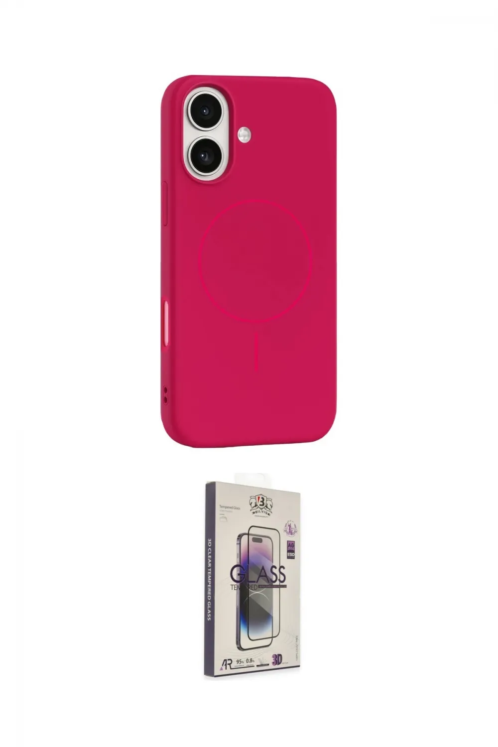 ieg™ iPhone 17 Kılıf Yankı Form Serisi - Siyah Bilvis 3D Cam Ekran Koruyucu