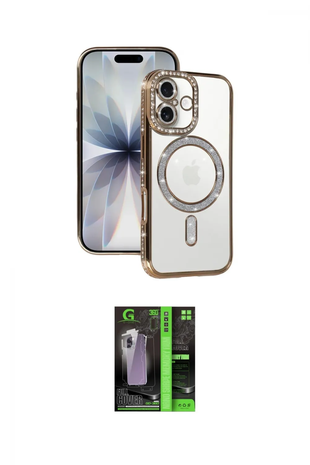 ieg™ iPhone 17 Kılıf Zirve Doku Prime - Siyah 360 Mat Full Body Arka Koruyucu