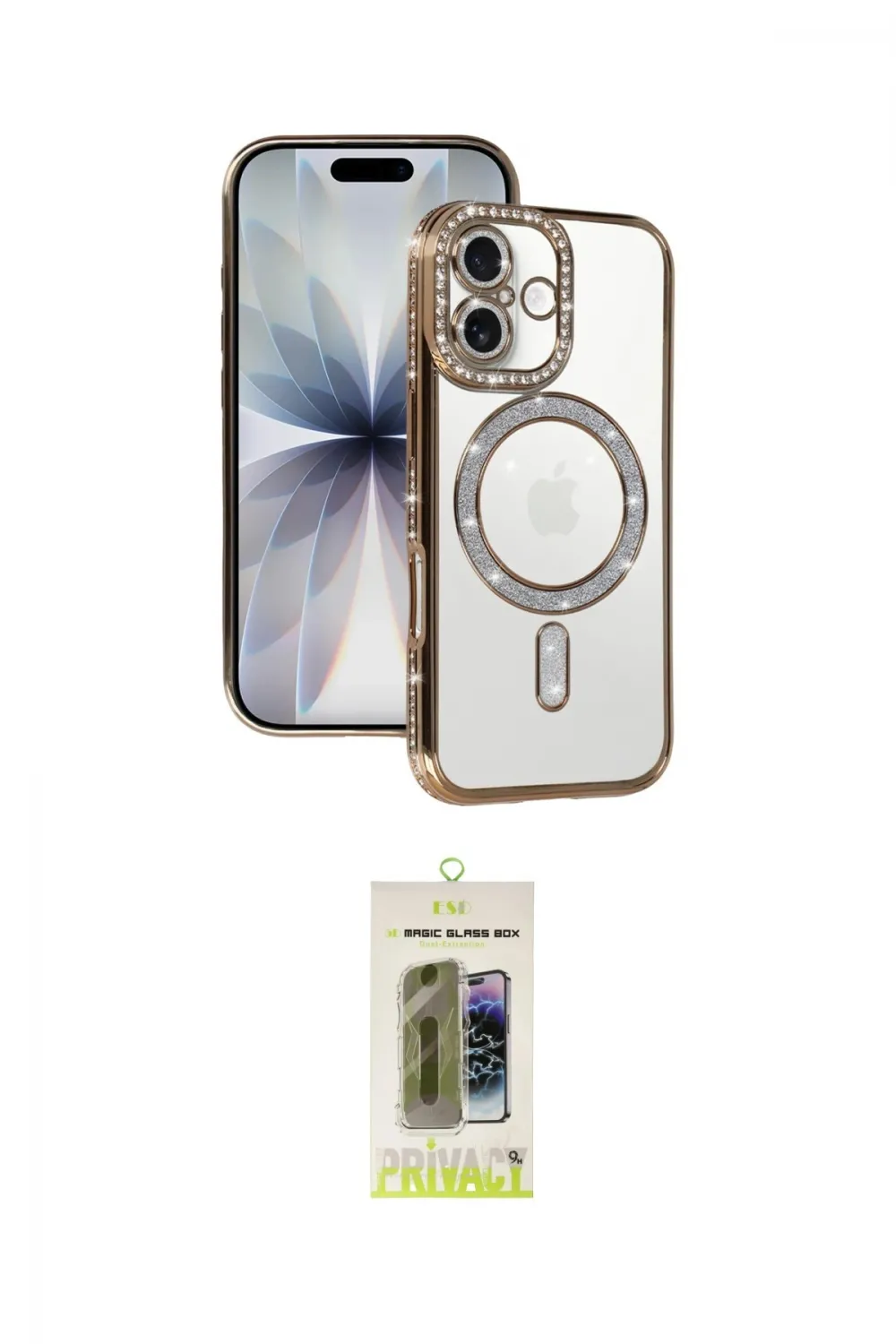 ieg™ iPhone 17 Kılıf Zirve Doku Prime - Siyah Joko Magic 5D Hayalet Cam