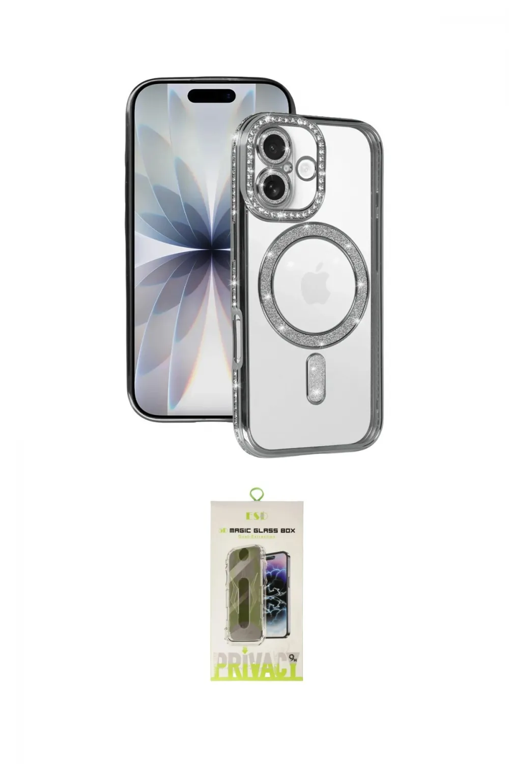 ieg™ iPhone 17 Kılıf Zirve Doku Prime - Siyah Joko Magic 5D Hayalet Cam
