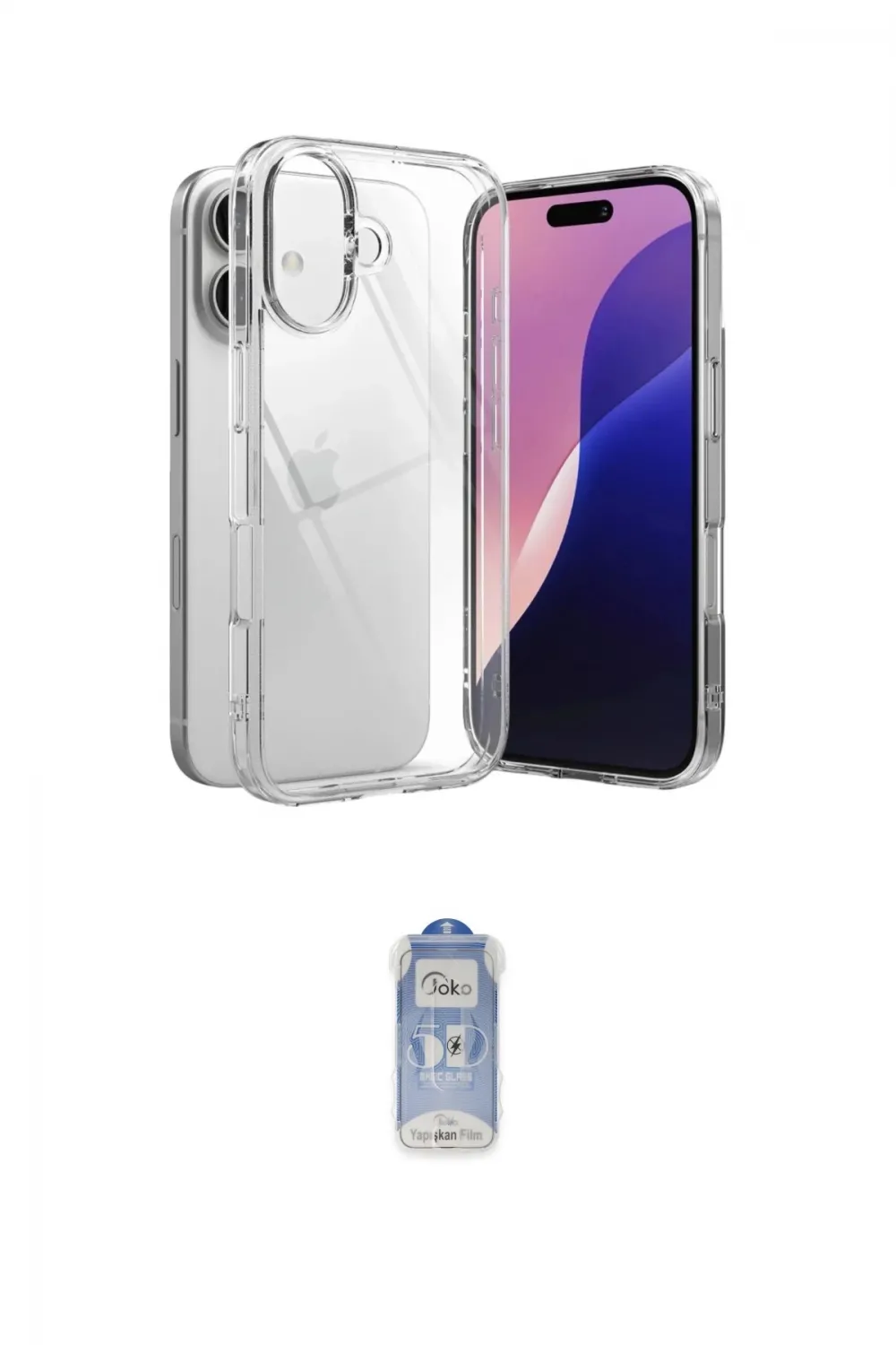 ieg™ iPhone 17 Kılıf Zirve Doku - Siyah Joko Magic 5D Cam