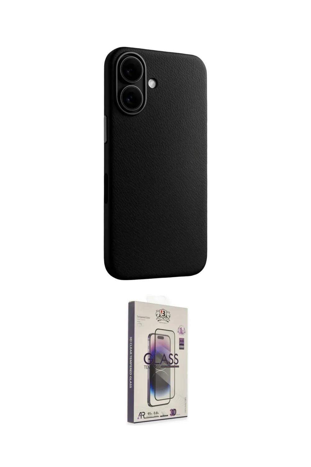 ieg™ iPhone 17 Kılıf Zirve Modern Prime - Siyah Bilvis 3D Cam Ekran Koruyucu