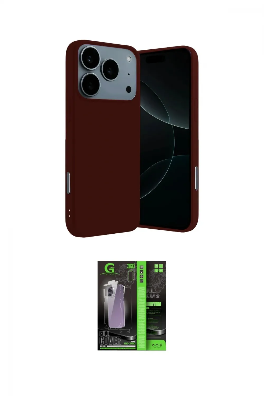 ieg™ iPhone 17 Pro Kılıf Ahenk Serisi - Siyah 360 Mat Full Body Arka Koruyucu