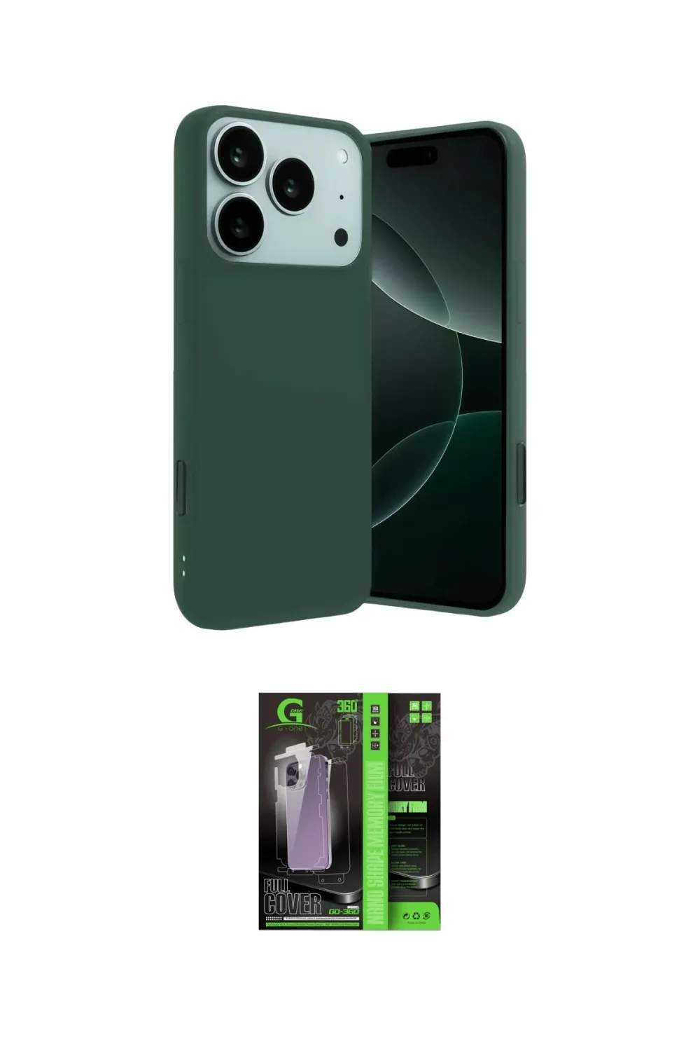 ieg™ iPhone 17 Pro Kılıf Ahenk Serisi - Siyah 360 Mat Full Body Arka Koruyucu