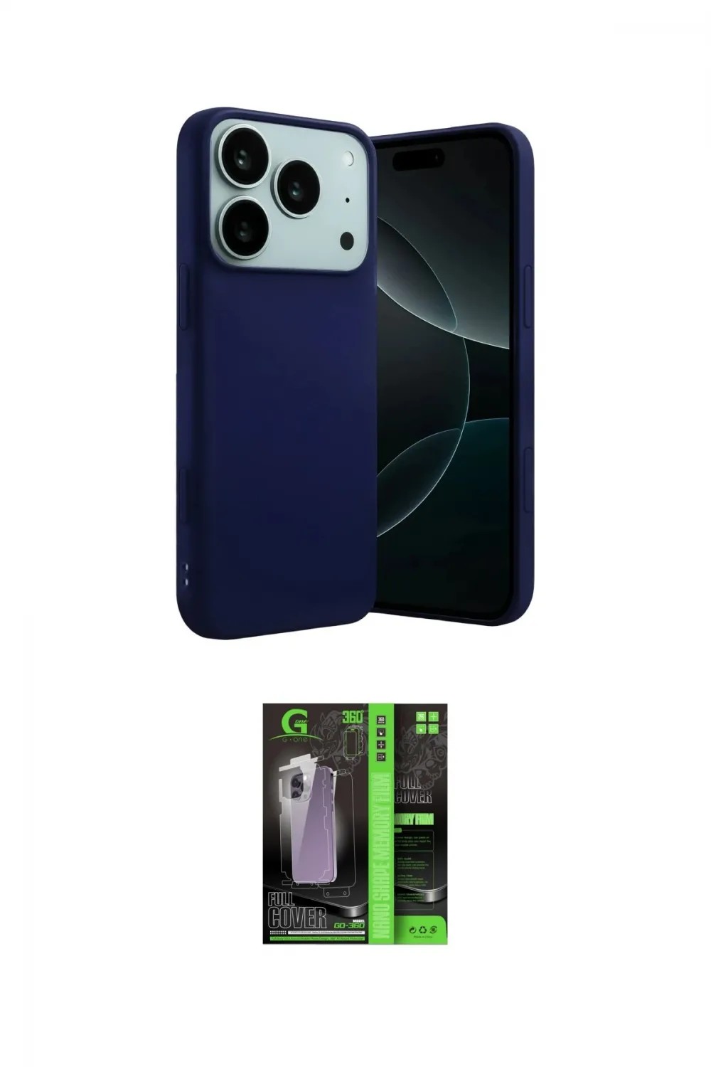 ieg™ iPhone 17 Pro Kılıf Ahenk Serisi - Siyah 360 Mat Full Body Arka Koruyucu