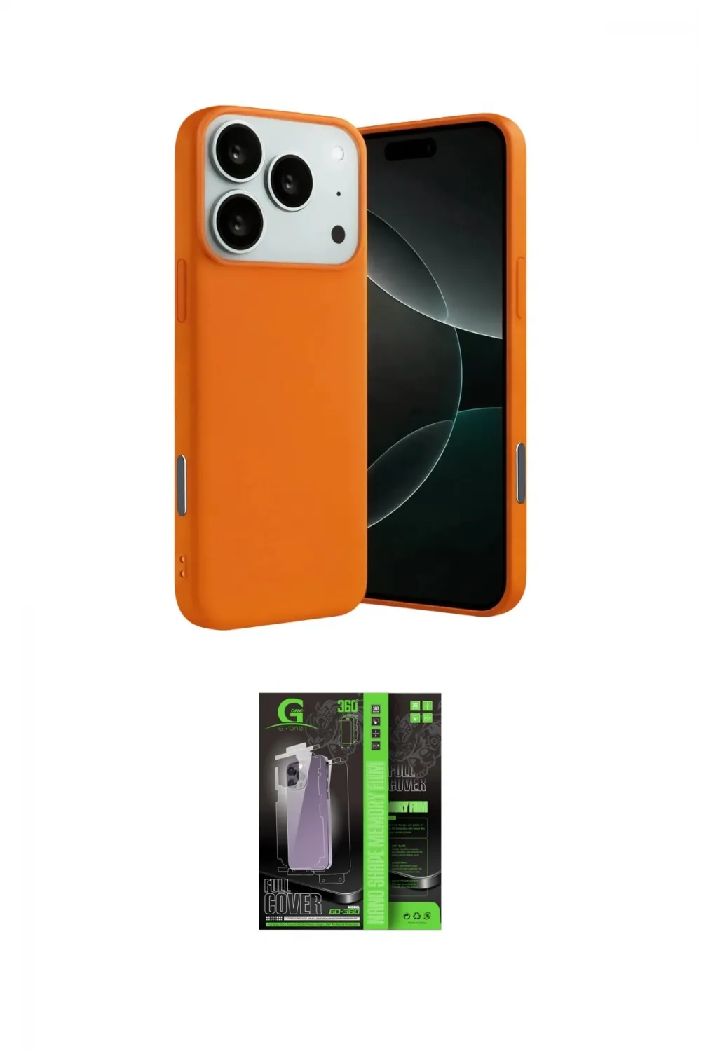 ieg™ iPhone 17 Pro Kılıf Ahenk Serisi - Siyah 360 Mat Full Body Arka Koruyucu