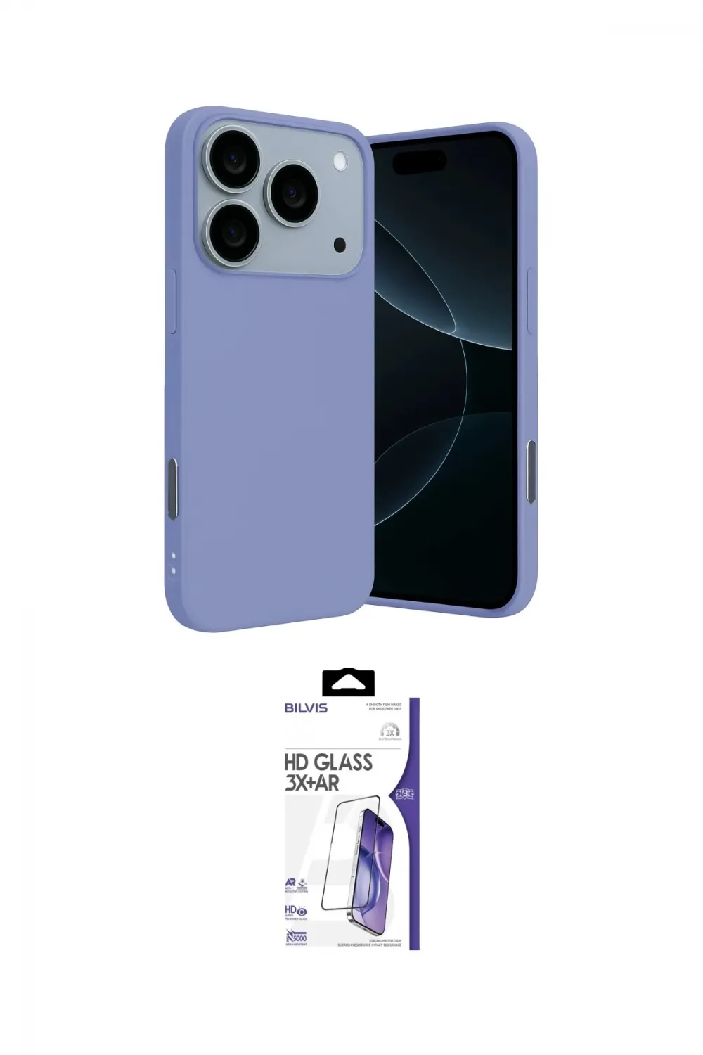 ieg™ iPhone 17 Pro Kılıf Ahenk Serisi - Siyah Bilvis 3X AR HD Cam Ekran Koruyucu