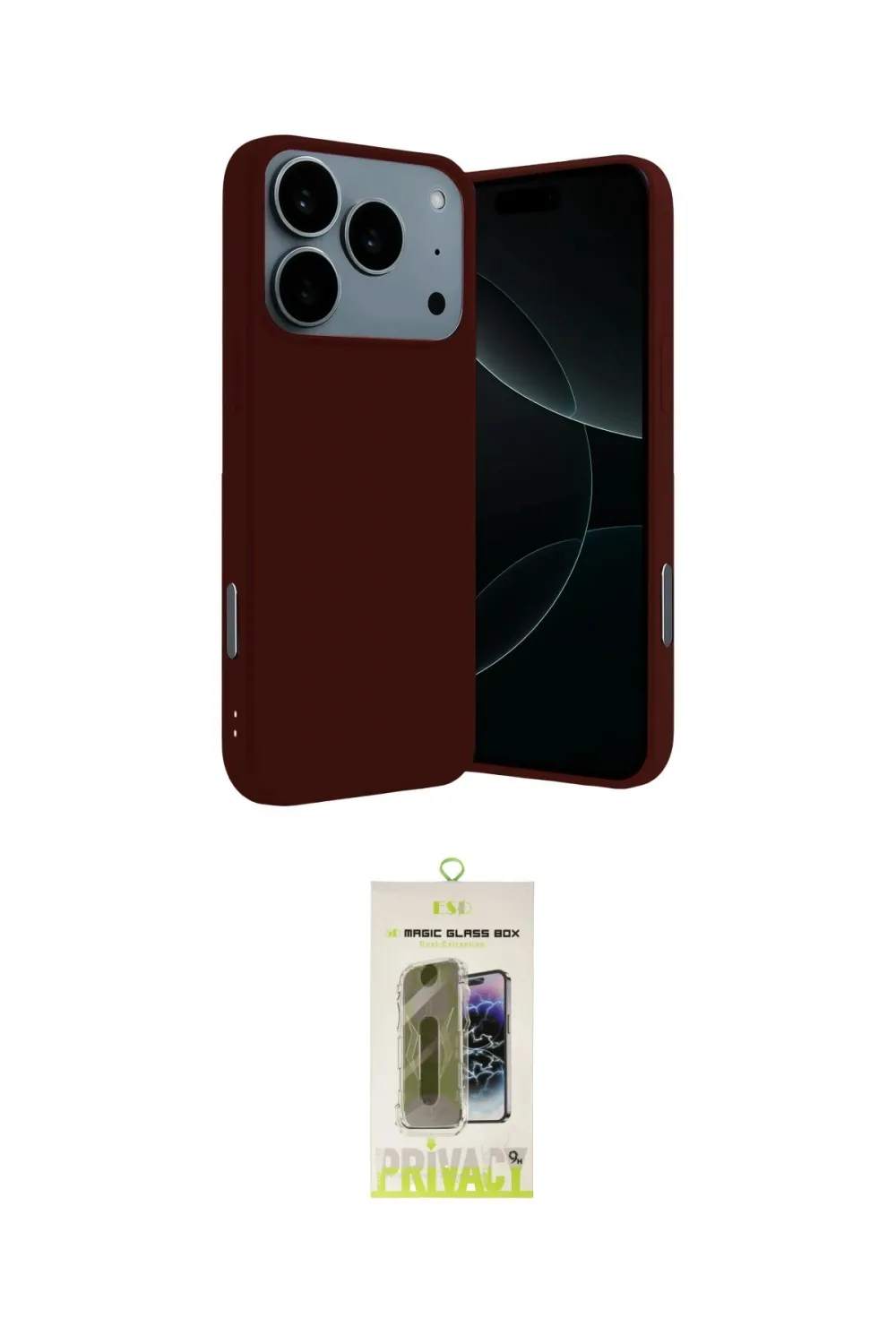 ieg™ iPhone 17 Pro Kılıf Ahenk Serisi - Siyah Joko Magic 5D Hayalet Cam