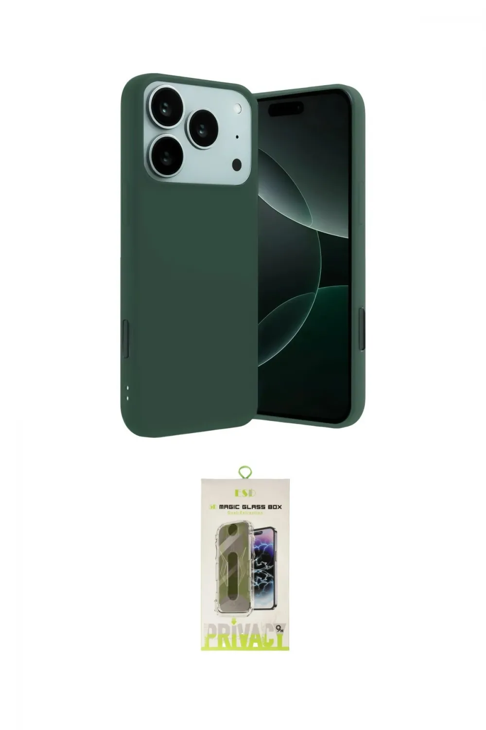 ieg™ iPhone 17 Pro Kılıf Ahenk Serisi - Siyah Joko Magic 5D Hayalet Cam