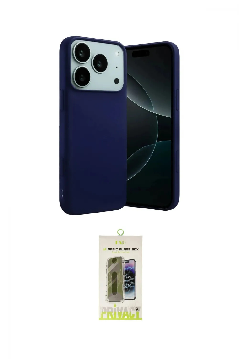 ieg™ iPhone 17 Pro Kılıf Ahenk Serisi - Siyah Joko Magic 5D Hayalet Cam