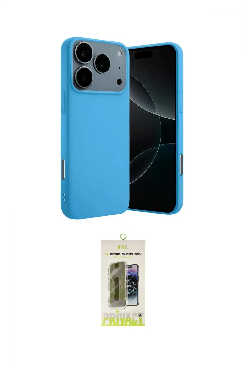 ieg™ iPhone 17 Pro Kılıf Ahenk Serisi - Siyah Joko Magic 5D Hayalet Cam