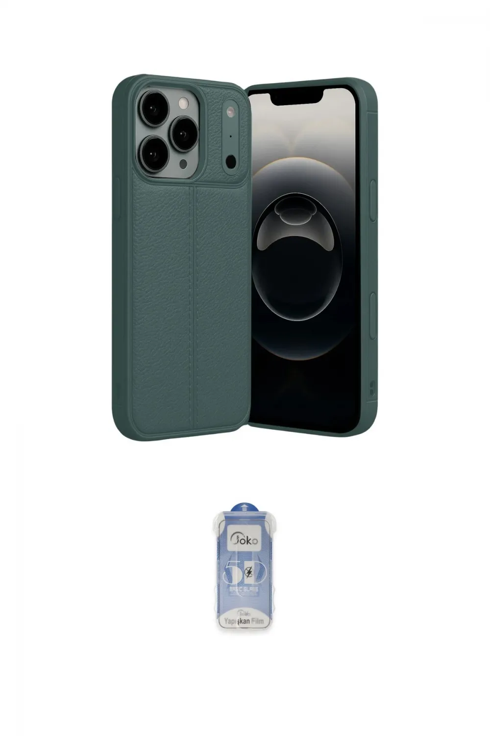ieg™ iPhone 17 Pro Kılıf Doruk Klasik Özel Seri - Siyah Joko Magic 5D Cam