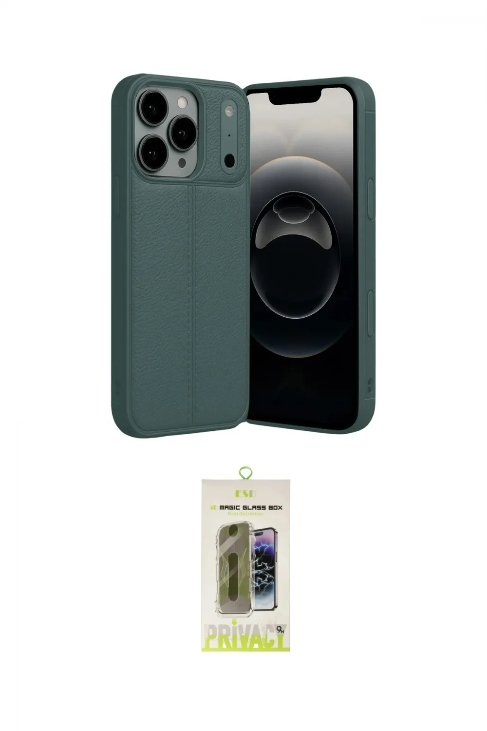 ieg™ iPhone 17 Pro Kılıf Doruk Klasik Özel Seri - Siyah Joko Magic 5D Hayalet Cam