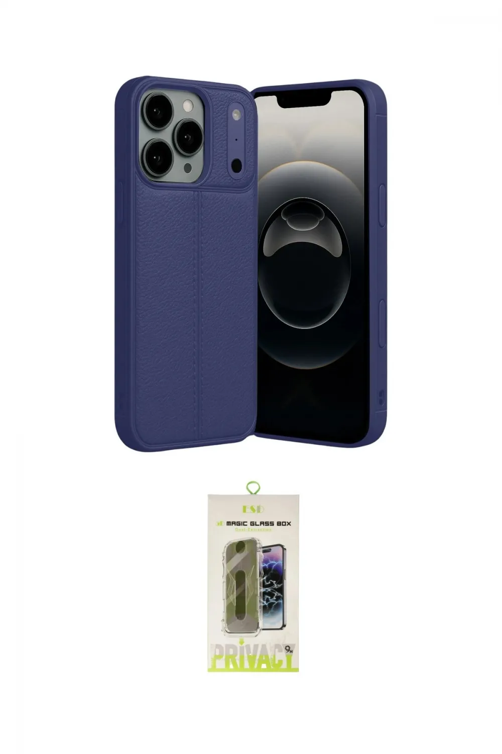 ieg™ iPhone 17 Pro Kılıf Doruk Klasik Özel Seri - Siyah Joko Magic 5D Hayalet Cam