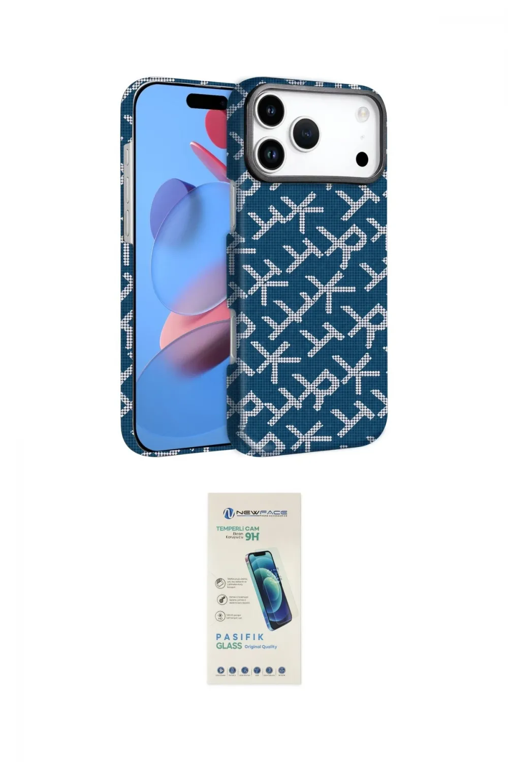 ieg™ iPhone 17 Pro Kılıf Doruk Serisi - Şeffaf Pasifik Cam Ekran Koruyucu