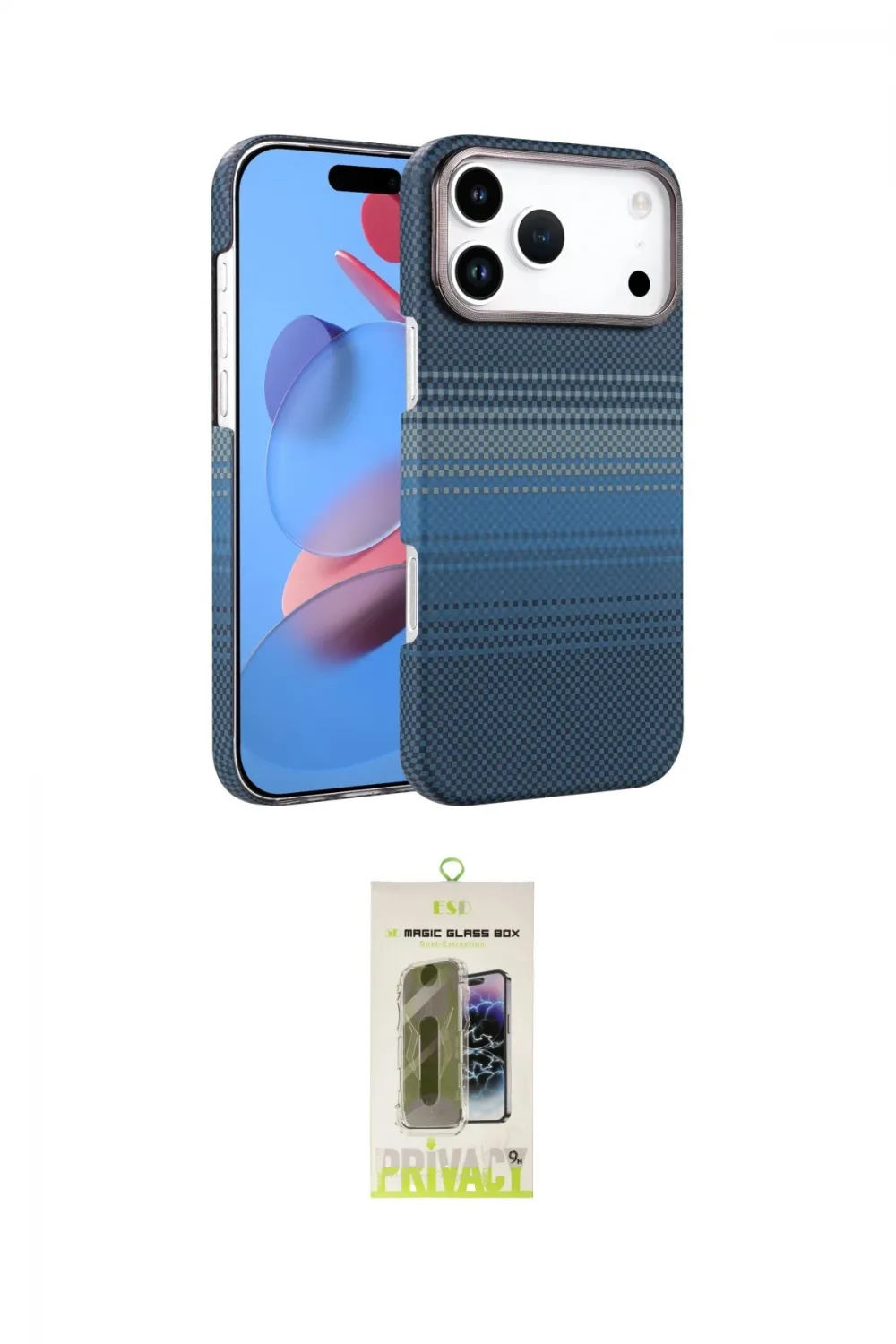 ieg™ iPhone 17 Pro Kılıf Doruk Serisi - Siyah Joko Magic 5D Hayalet Cam