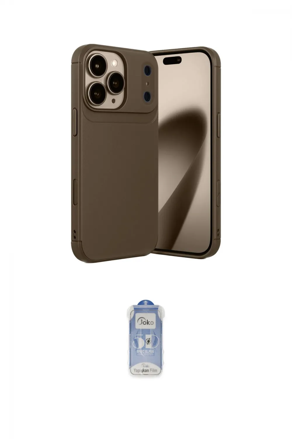 ieg™ iPhone 17 Pro Kılıf Eksen Form Prime - Siyah Joko Magic 5D Cam