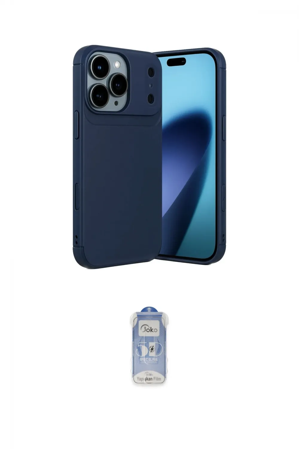 ieg™ iPhone 17 Pro Kılıf Eksen Form Prime - Siyah Joko Magic 5D Cam