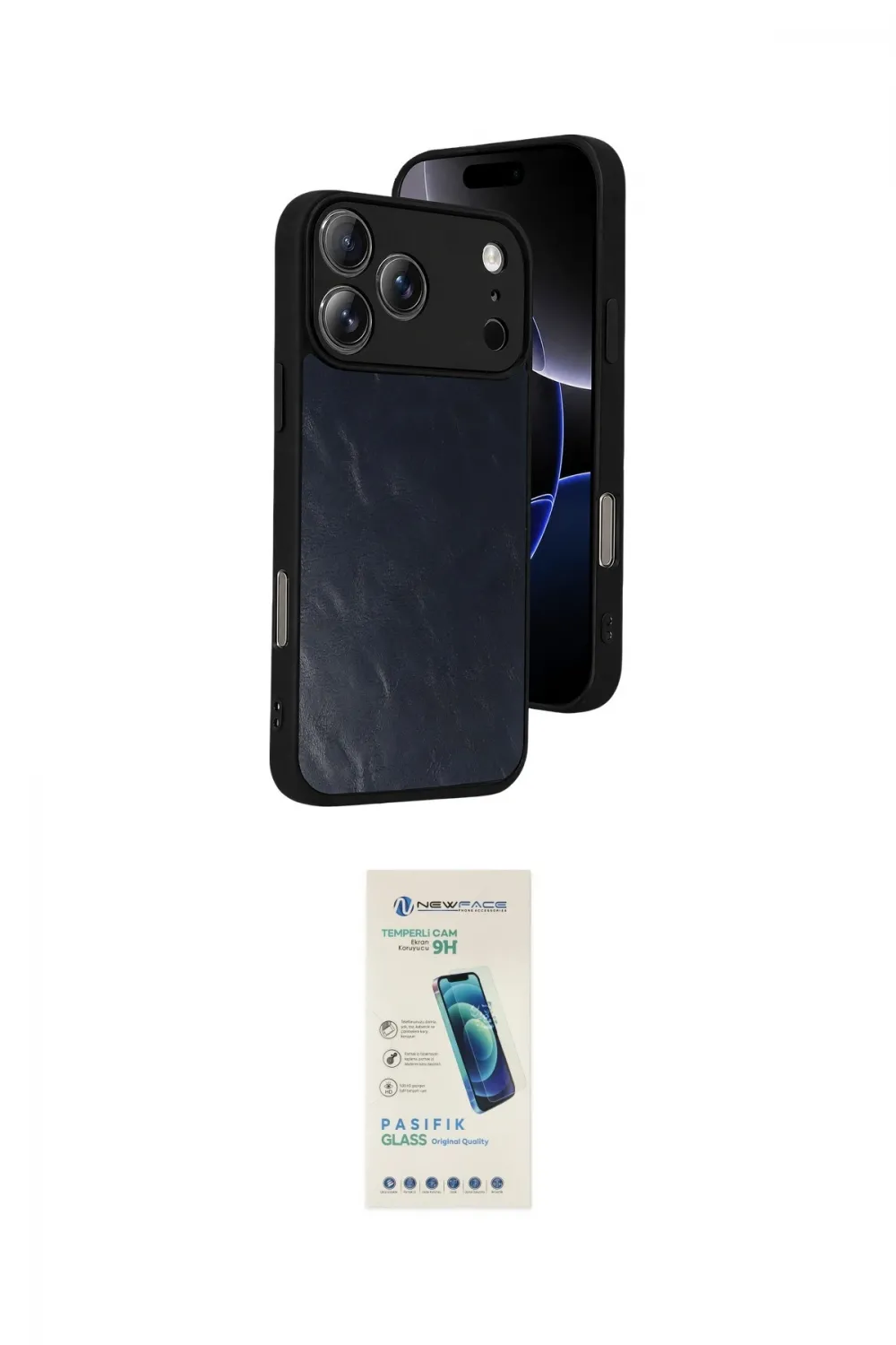ieg™ iPhone 17 Pro Kılıf Kıvılcım Işık Serisi - Şeffaf Pasifik Cam Ekran Koruyucu