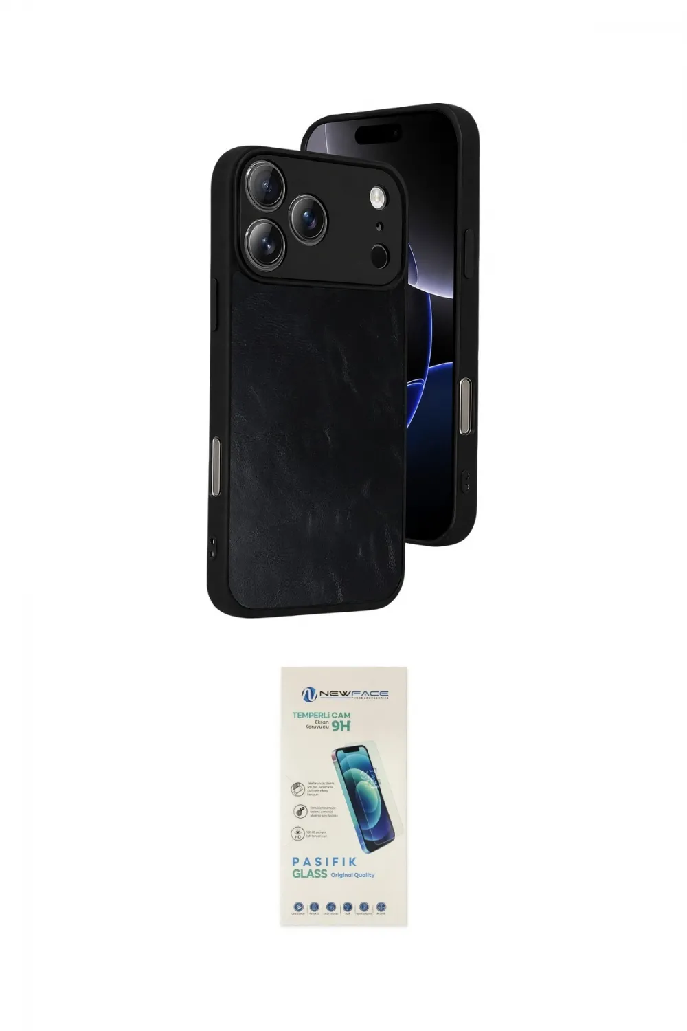 ieg™ iPhone 17 Pro Kılıf Kıvılcım Işık Serisi - Şeffaf Pasifik Cam Ekran Koruyucu