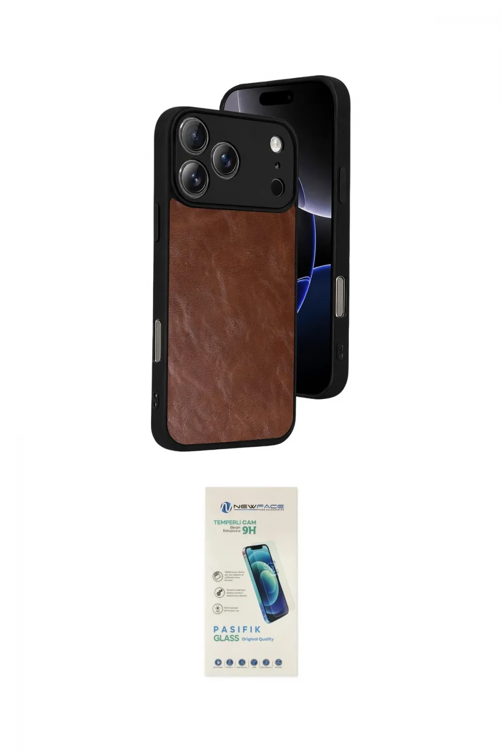 ieg™ iPhone 17 Pro Kılıf Kıvılcım Işık Serisi - Şeffaf Pasifik Cam Ekran Koruyucu