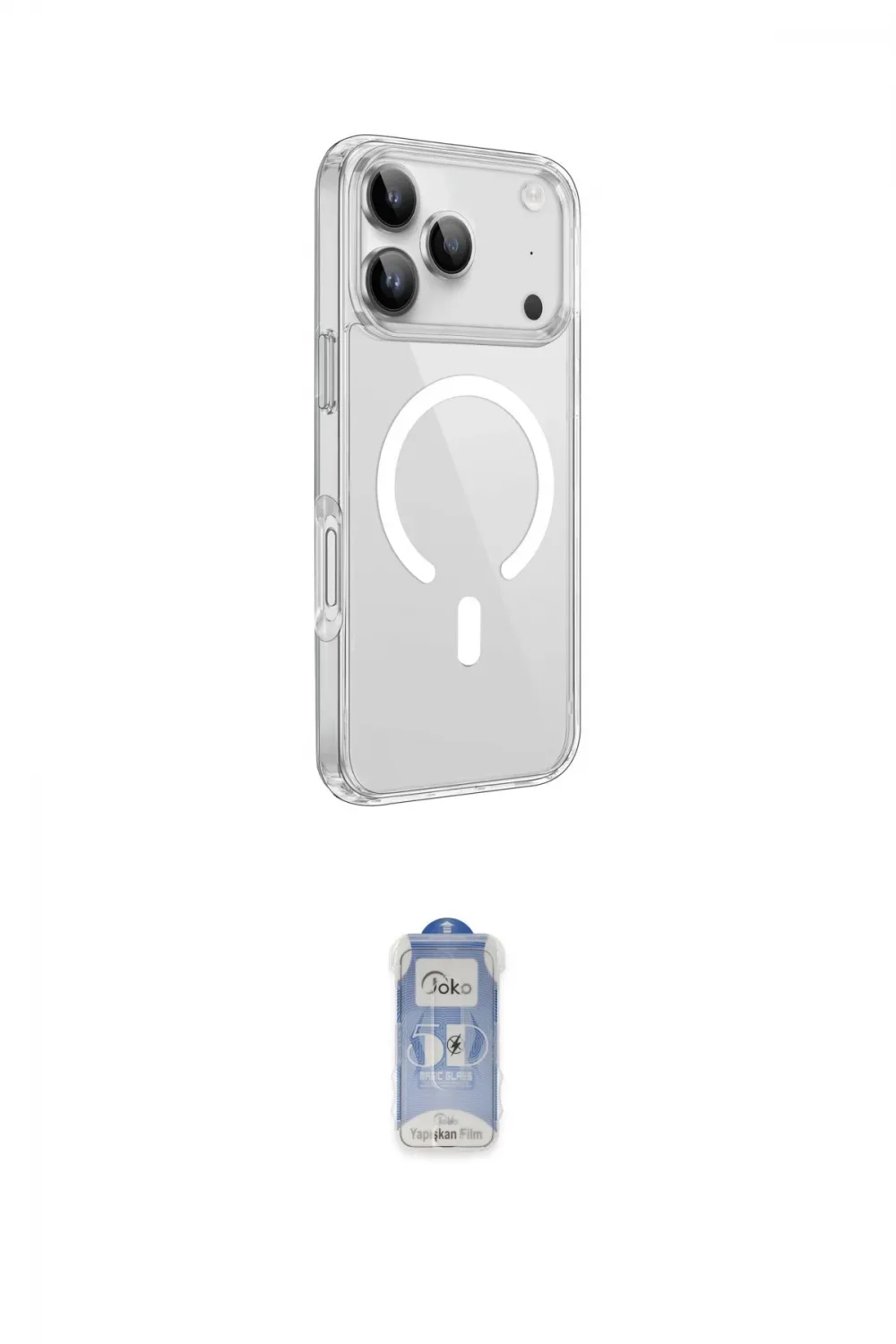 ieg™ iPhone 17 Pro Kılıf Kutup Klasik Serisi - Siyah Joko Magic 5D Cam
