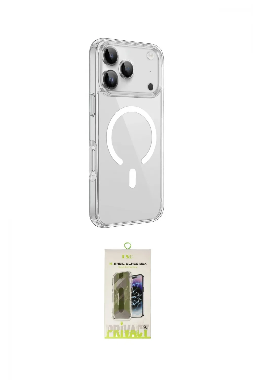 ieg™ iPhone 17 Pro Kılıf Kutup Klasik Serisi - Siyah Joko Magic 5D Hayalet Cam