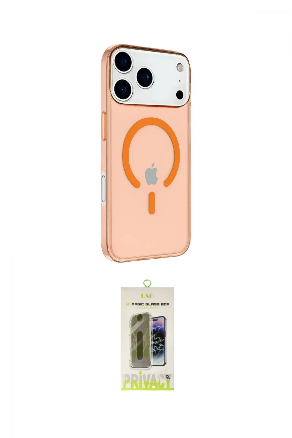 ieg™ iPhone 17 Pro Kılıf Kutup Klasik Serisi - Siyah Joko Magic 5D Hayalet Cam
