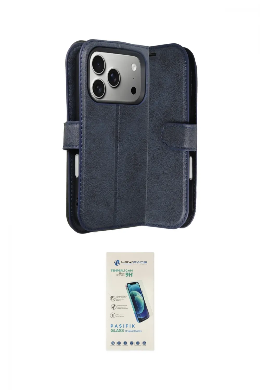 ieg™ iPhone 17 Pro Kılıf Siluet Işık Serisi - Şeffaf Pasifik Cam Ekran Koruyucu