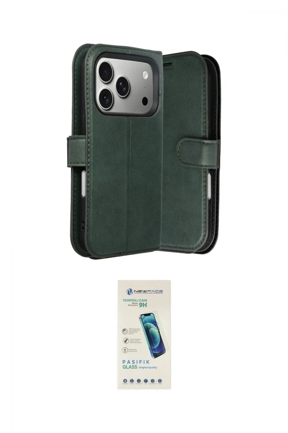 ieg™ iPhone 17 Pro Kılıf Siluet Işık Serisi - Şeffaf Pasifik Cam Ekran Koruyucu