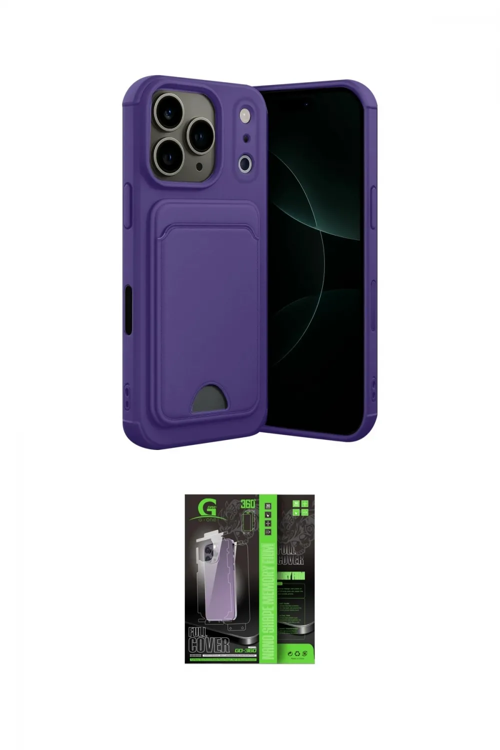 ieg™ iPhone 17 Pro Kılıf Vadi Çizgi Prime - Şeffaf 360 Full Body Arka Koruyucu
