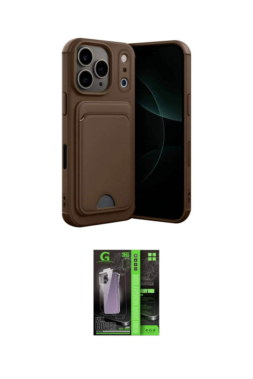 ieg™ iPhone 17 Pro Kılıf Vadi Çizgi Prime - Şeffaf 360 Full Body Arka Koruyucu