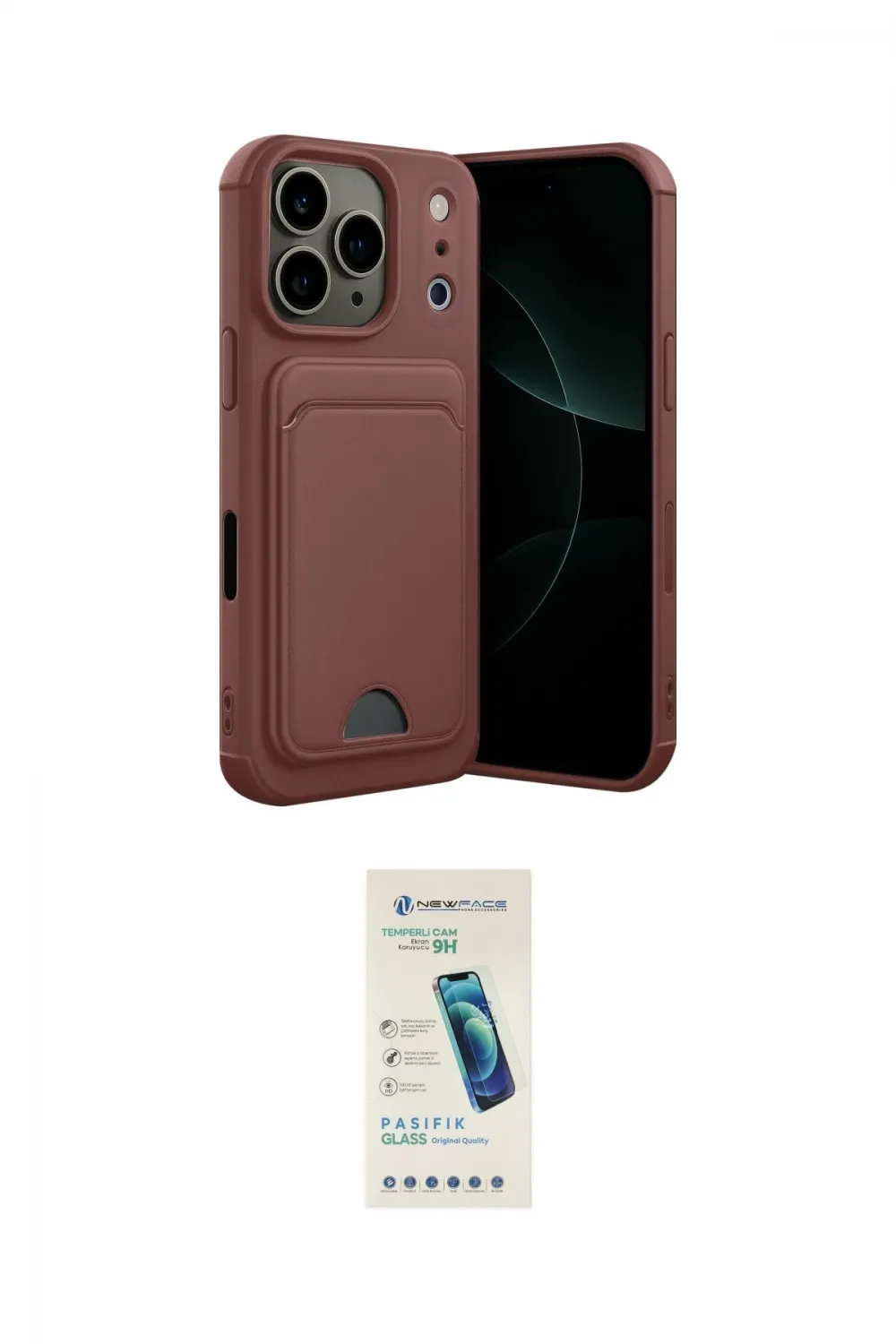ieg™ iPhone 17 Pro Kılıf Vadi Çizgi Prime - Şeffaf Pasifik Cam Ekran Koruyucu