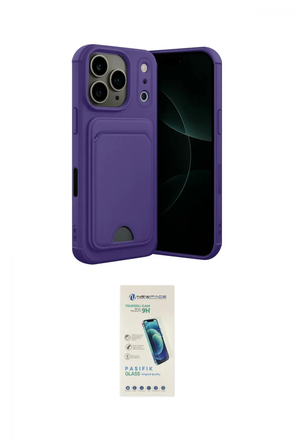 ieg™ iPhone 17 Pro Kılıf Vadi Çizgi Prime - Şeffaf Pasifik Cam Ekran Koruyucu