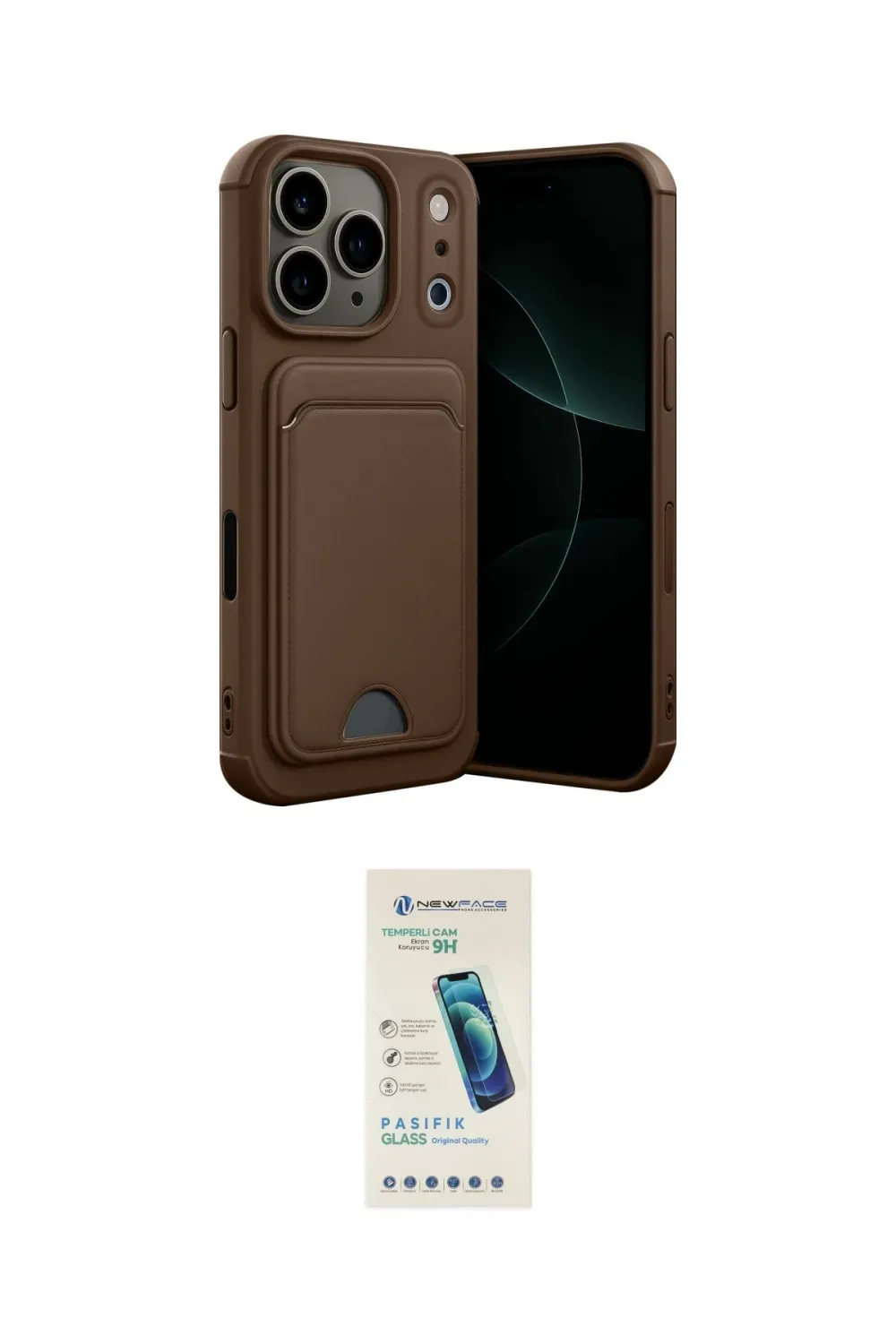 ieg™ iPhone 17 Pro Kılıf Vadi Çizgi Prime - Şeffaf Pasifik Cam Ekran Koruyucu