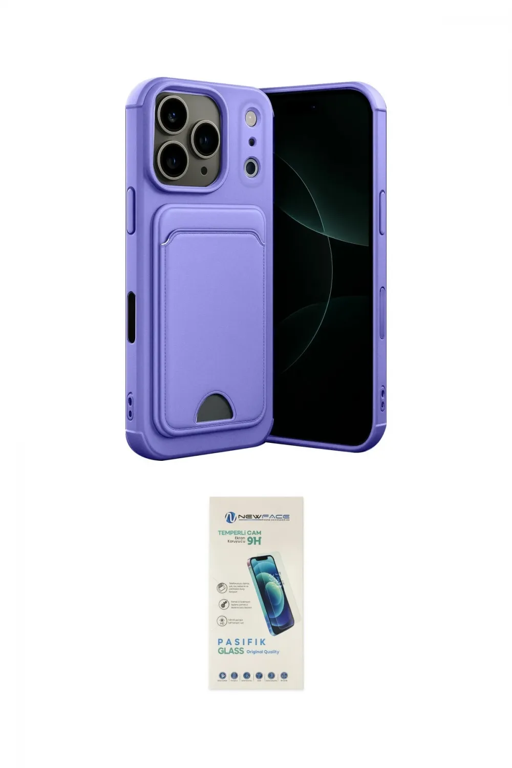 ieg™ iPhone 17 Pro Kılıf Vadi Çizgi Prime - Şeffaf Pasifik Cam Ekran Koruyucu