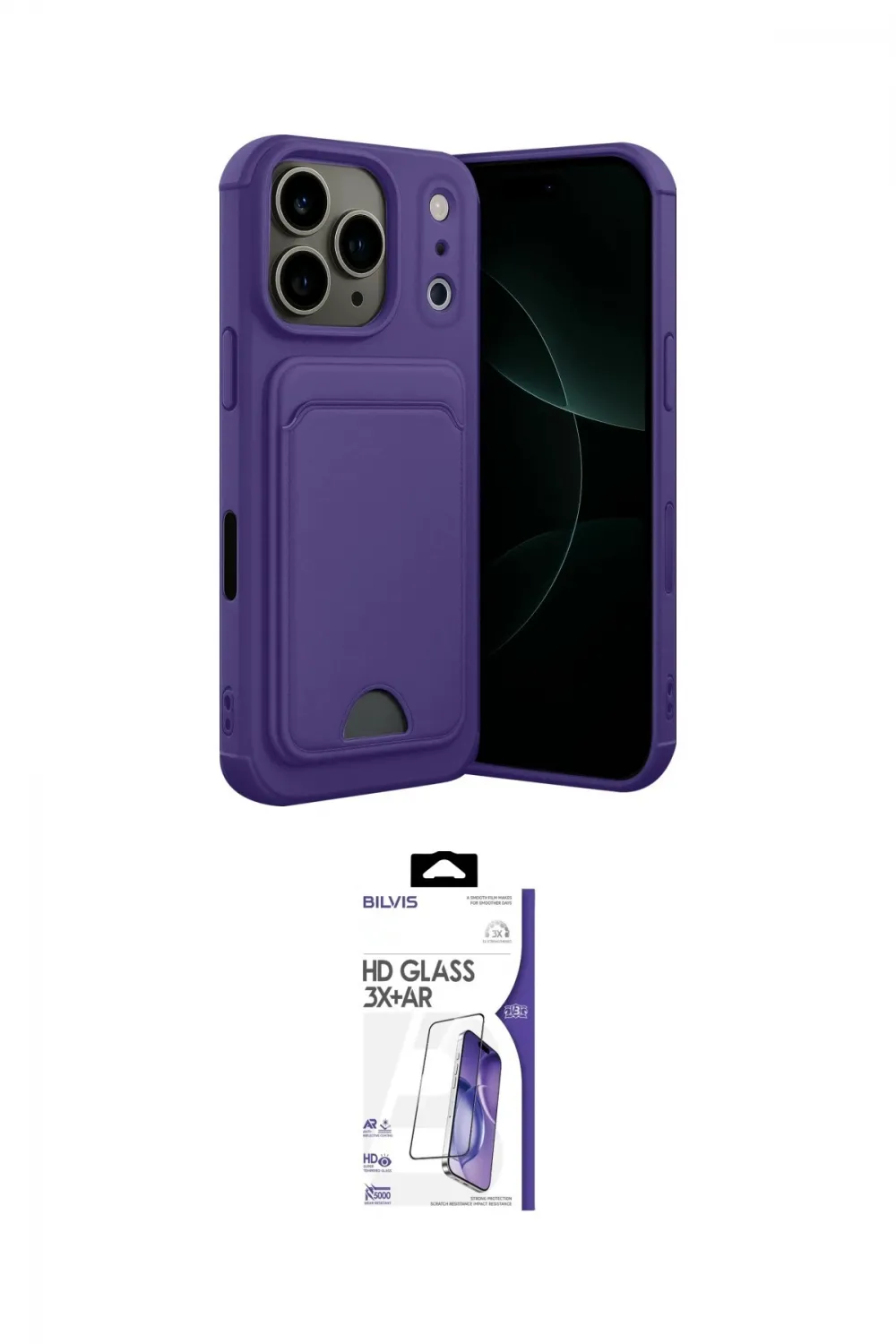 ieg™ iPhone 17 Pro Kılıf Vadi Çizgi Prime - Siyah Bilvis 3X AR HD Cam Ekran Koruyucu