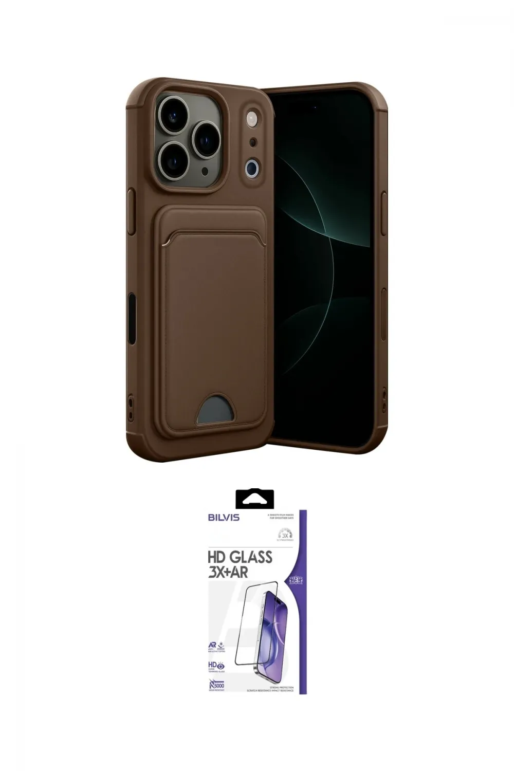 ieg™ iPhone 17 Pro Kılıf Vadi Çizgi Prime - Siyah Bilvis 3X AR HD Cam Ekran Koruyucu