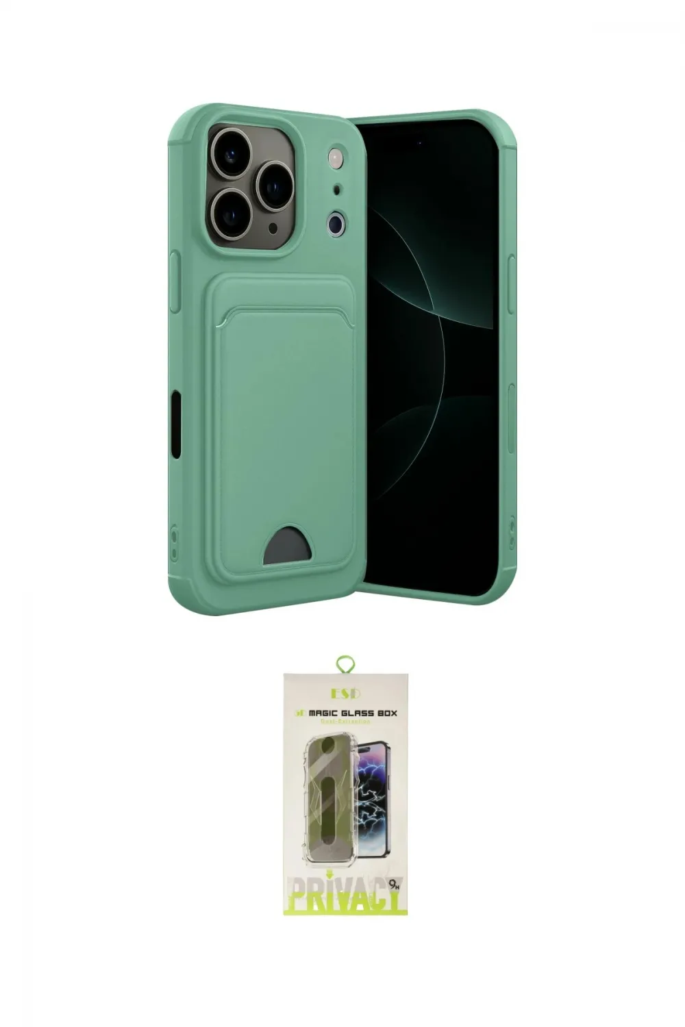 ieg™ iPhone 17 Pro Kılıf Vadi Çizgi Prime - Siyah Joko Magic 5D Hayalet Cam