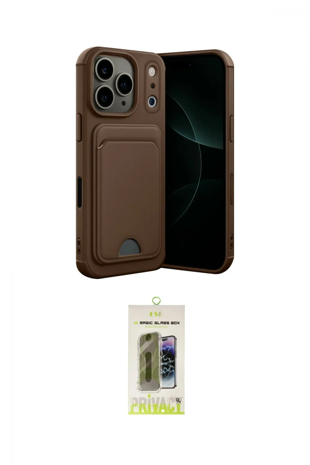 ieg™ iPhone 17 Pro Kılıf Vadi Çizgi Prime - Siyah Joko Magic 5D Hayalet Cam