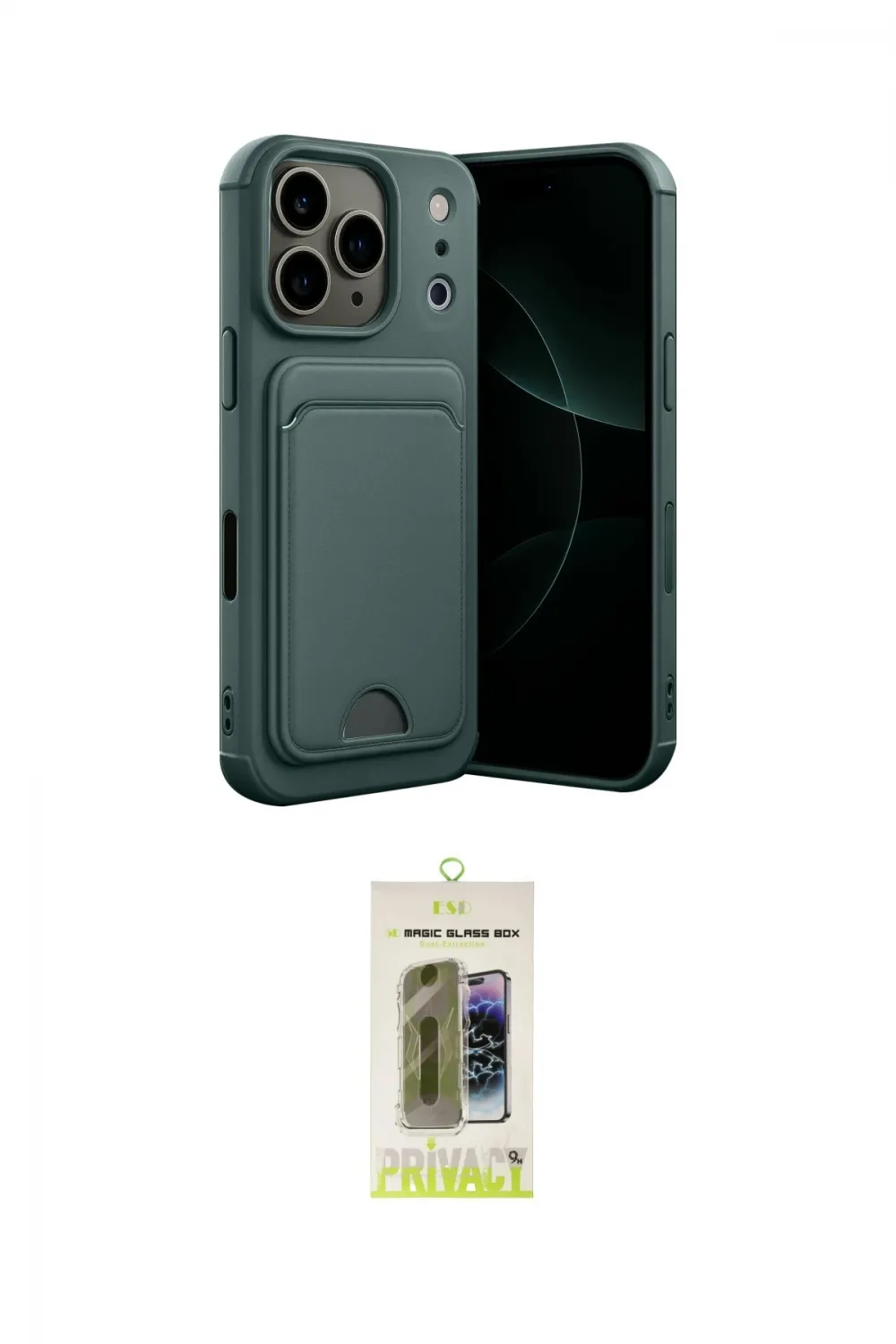 ieg™ iPhone 17 Pro Kılıf Vadi Çizgi Prime - Siyah Joko Magic 5D Hayalet Cam