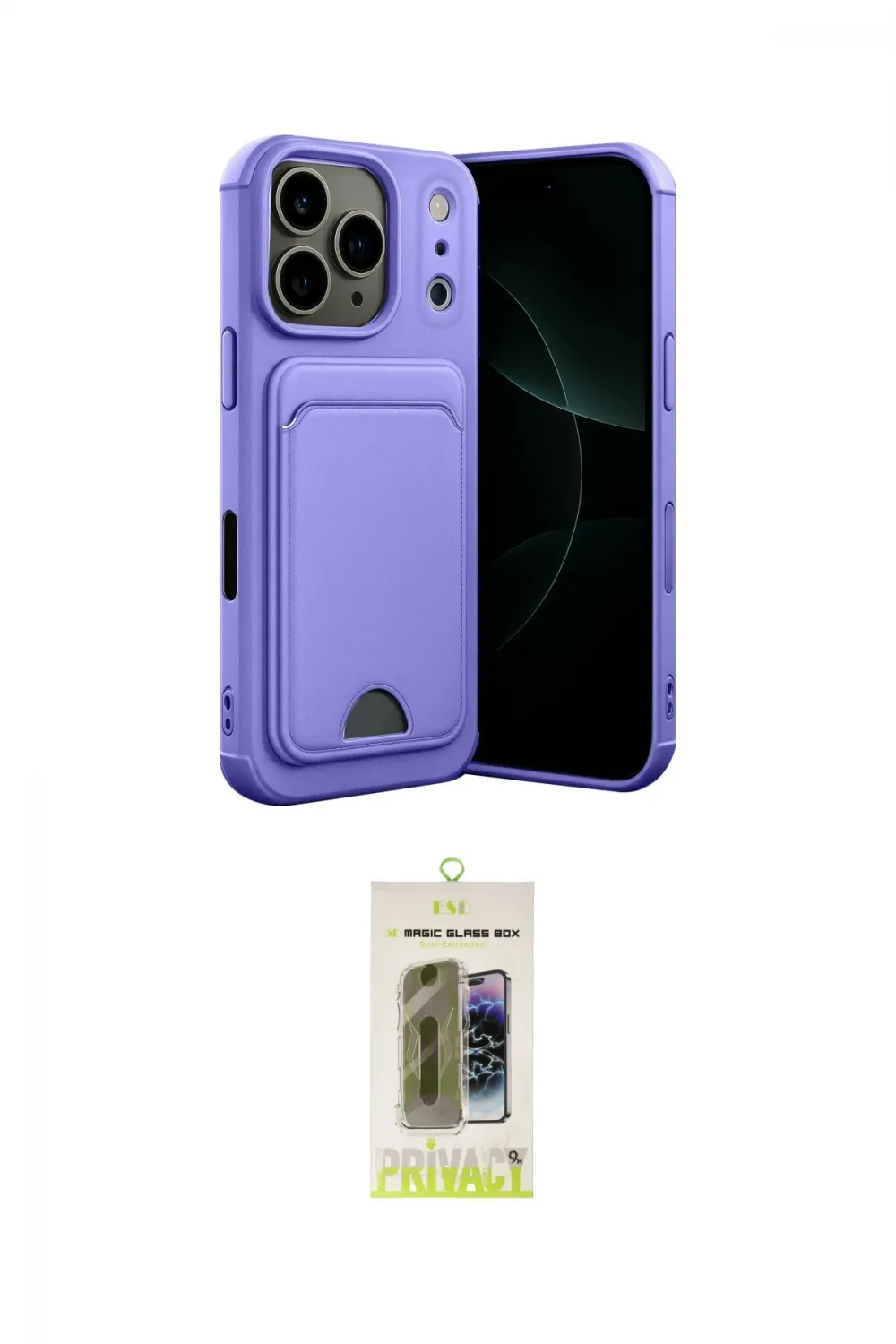ieg™ iPhone 17 Pro Kılıf Vadi Çizgi Prime - Siyah Joko Magic 5D Hayalet Cam