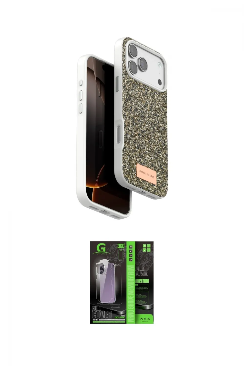 ieg™ iPhone 17 Pro Kılıf Vadi Klasik Serisi - Şeffaf 360 Full Body Arka Koruyucu