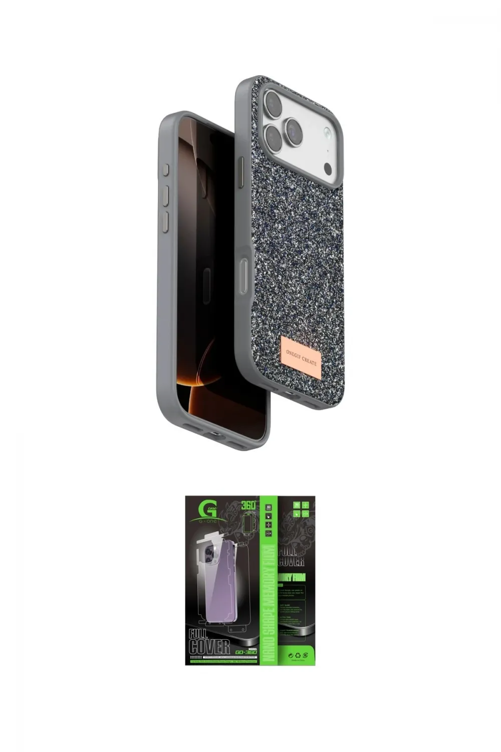 ieg™ iPhone 17 Pro Kılıf Vadi Klasik Serisi - Şeffaf 360 Full Body Arka Koruyucu