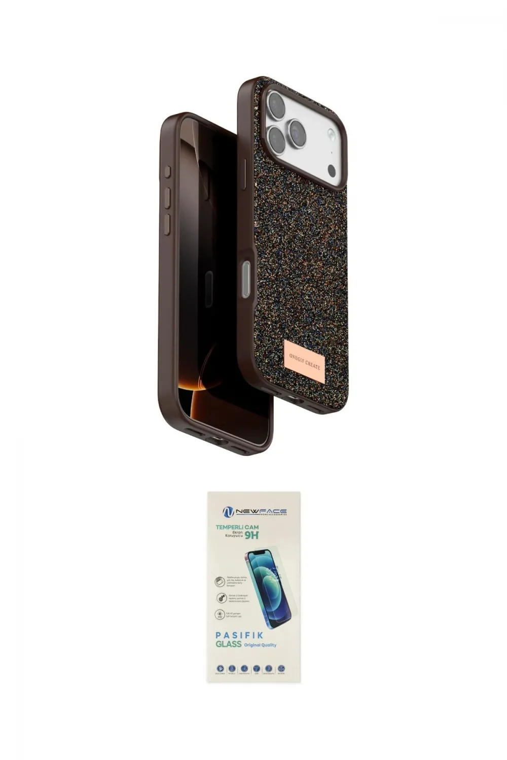 ieg™ iPhone 17 Pro Kılıf Vadi Klasik Serisi - Şeffaf Pasifik Cam Ekran Koruyucu
