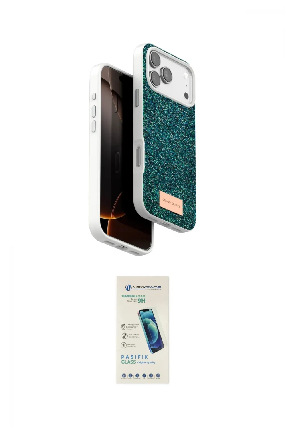 ieg™ iPhone 17 Pro Kılıf Vadi Klasik Serisi - Şeffaf Pasifik Cam Ekran Koruyucu
