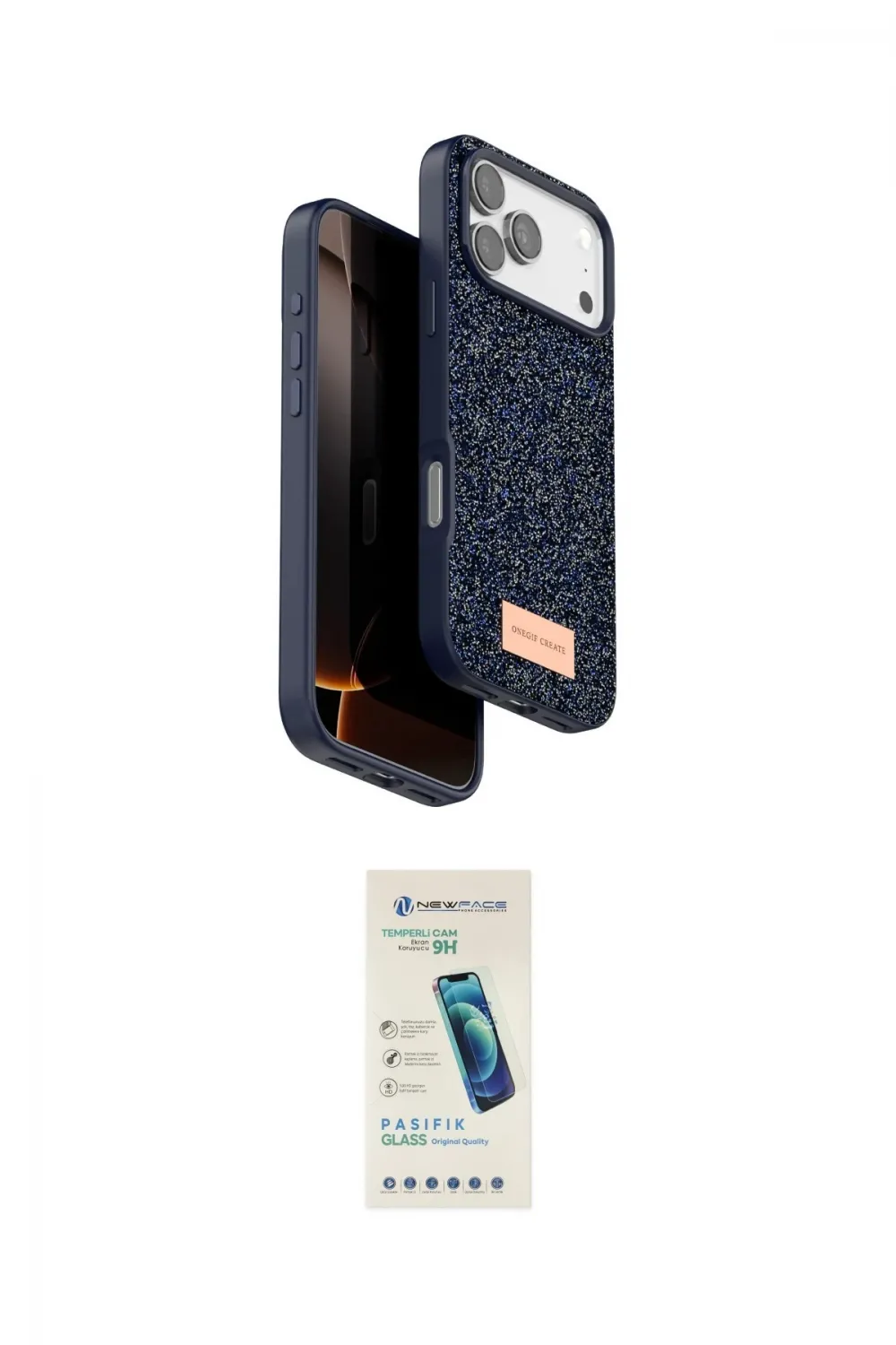 ieg™ iPhone 17 Pro Kılıf Vadi Klasik Serisi - Şeffaf Pasifik Cam Ekran Koruyucu