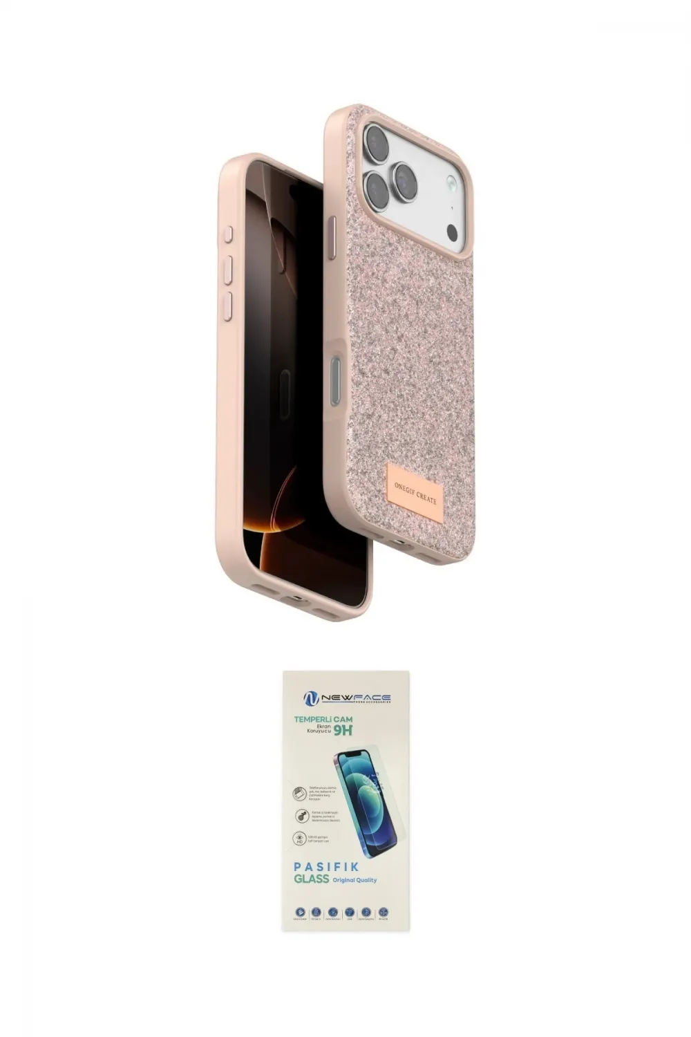 ieg™ iPhone 17 Pro Kılıf Vadi Klasik Serisi - Şeffaf Pasifik Cam Ekran Koruyucu